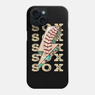 Aesthetic Design Sox Gifts Vintage Styles Baseball Phone Case