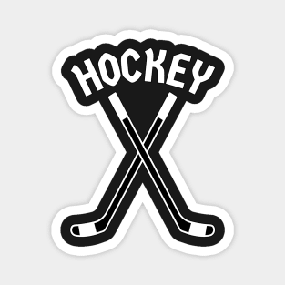 HOCKEY CROSSED STICKS LOGO Magnet