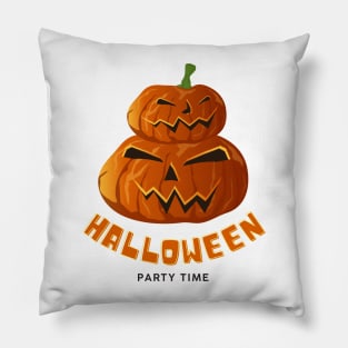 Halloween Scary Evil Pumkin Party time Pillow