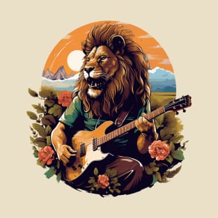 lion guitarist T-Shirt