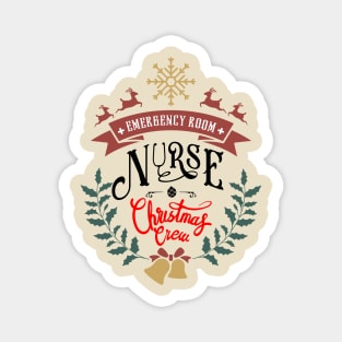 emergency room christmas crew Magnet