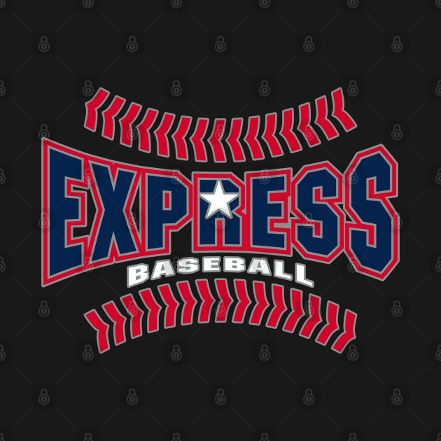 Express Baseball Logo by DavesTees