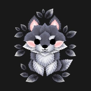 little wolf of leaves T-Shirt