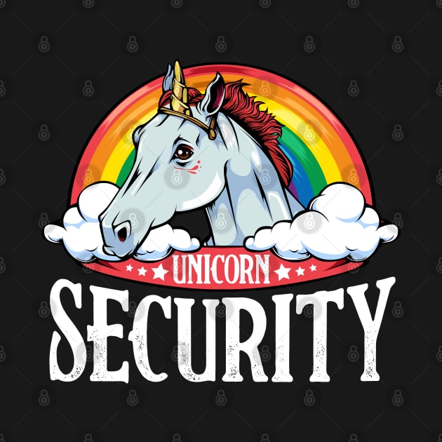 Unicorn - Funny Unicorn Security Rainbow by Lumio Gifts