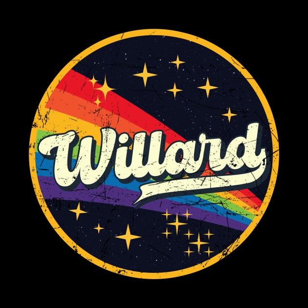 Willard // Rainbow In Space Vintage Grunge-Style by LMW Art