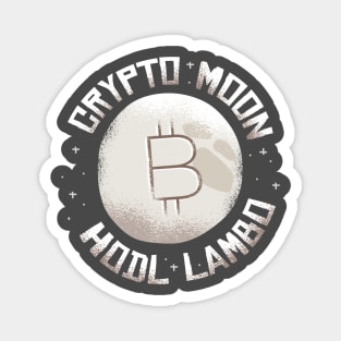 Crypto Moon Hodl  Lambo Graphic Tee Magnet