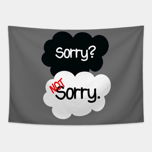 Sorry Not Sorry Tapestry by AlienClownThings