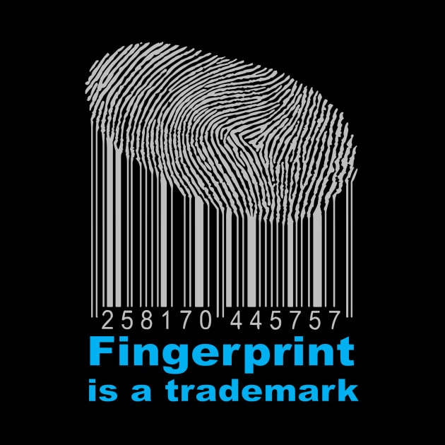 fingerprint is a trademark t-shirt 2020 by Gemi 