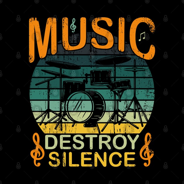 Music Destroy Silence by amazinstore