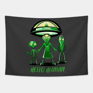 Hello Human, Friendly Aliens Tapestry