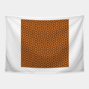 Copy of Hexagon geometric pattern with ties Tapestry