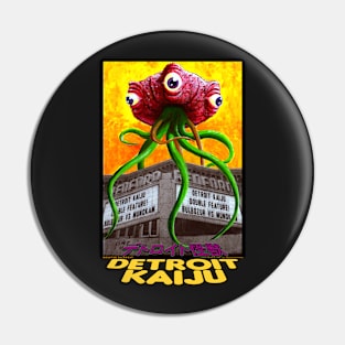 Bulbozur B-Movie Double Feature at The Redford Theater! - Pete Coe's Detroit Kaiju Series Pin