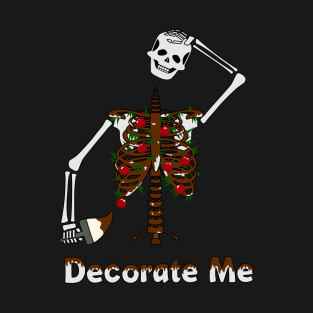 'Decorate Me' Christmas Tree Skeleton T-Shirt