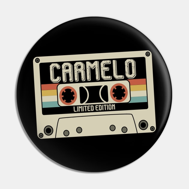 Carmelo - Limited Edition - Vintage Style Pin by Debbie Art