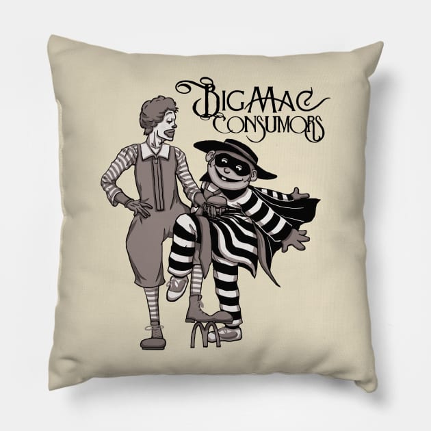 Fleetwood Mac / Big Mac Crossover Pillow by tduffyworld