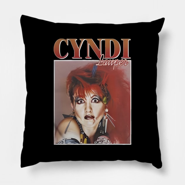 Cyndi lauper///Vintage for fans Pillow by MisterPumpkin