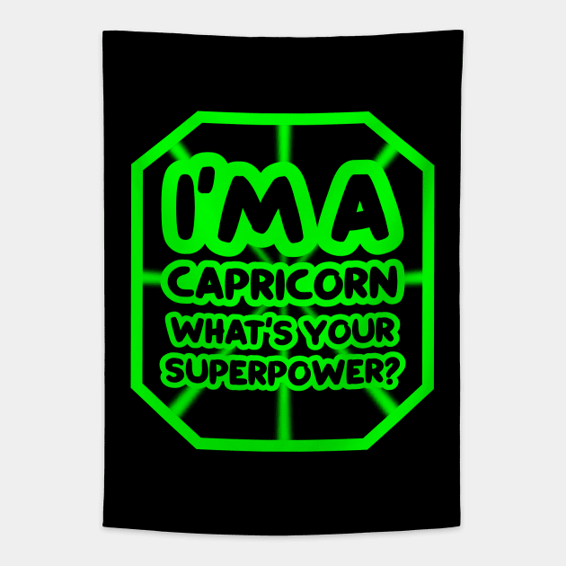 I'm a capricorn, what's your superpower? Tapestry by colorsplash