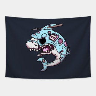 Zombie Shark Tapestry