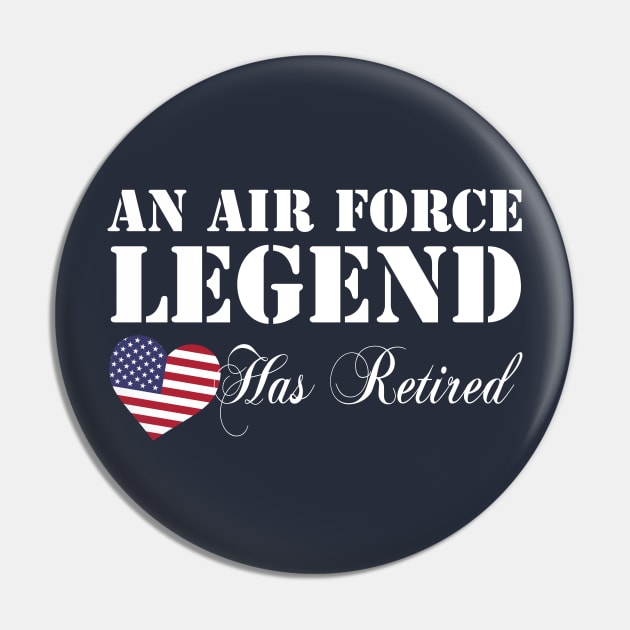 Best Gift for Veteran - An Air Force Legend Retired Pin by chienthanit