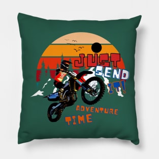 JUST SEND IT ADVENTURE TIME! Pillow