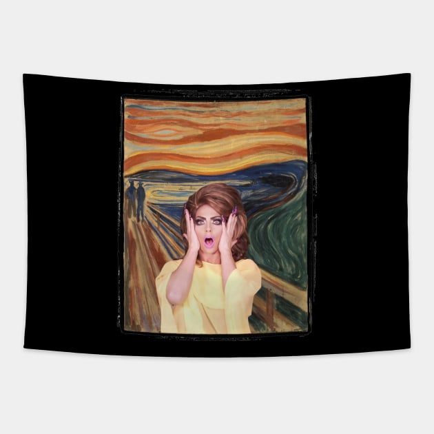 Alyssa Scream Tapestry by fsketchr