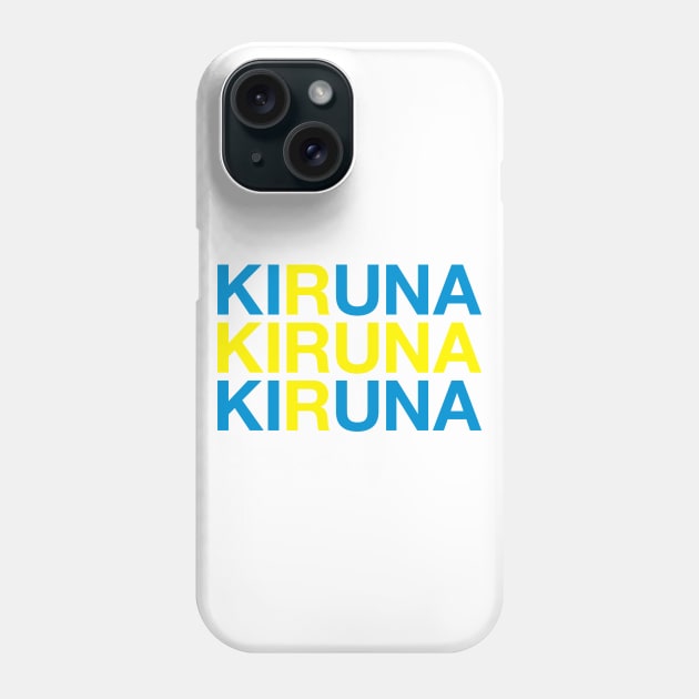 KIRUNA Swedish Flag Phone Case by eyesblau