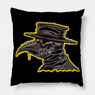 Zombie Plague Doctor (Pure Art Glow Series) Pillow
