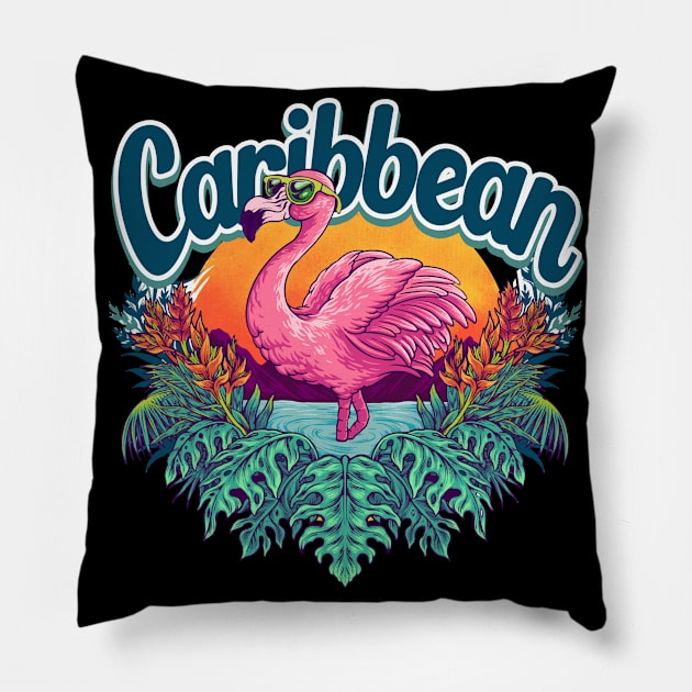 Caribbean trip Pillow by SerenityByAlex