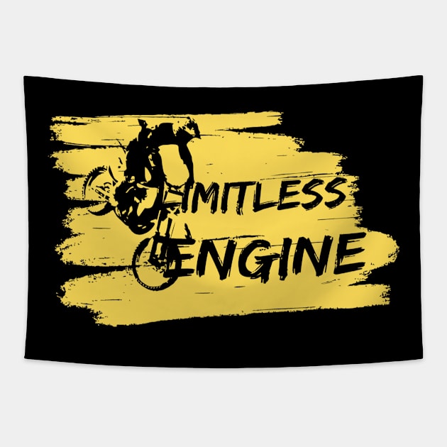 Dirt bike logo limitless Tapestry by TeeProDesigns