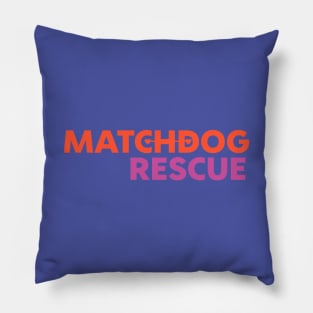 MDR logo orange and pink Pillow