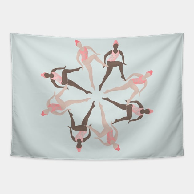Synchronized Swimmers Tapestry by Home Cyn Home 