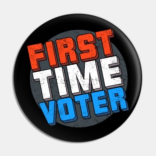 First Time Voter 2020 Election Patriotic Gift Pin
