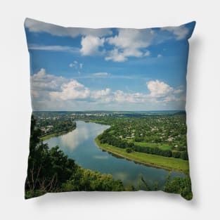 Nistru river bank Pillow
