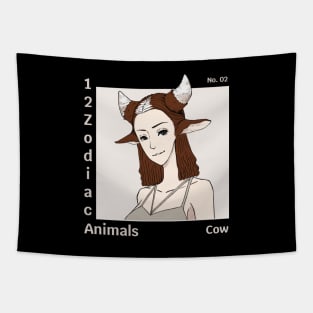cow - 12 zodiac animals Tapestry