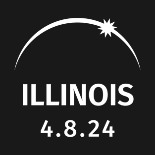 4.8.2024 Solar Eclipse Illinois T-Shirt