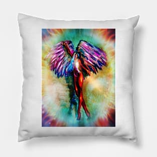 pink angel Pillow