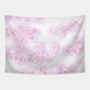 pink floral abstract texture pattern Tapestry