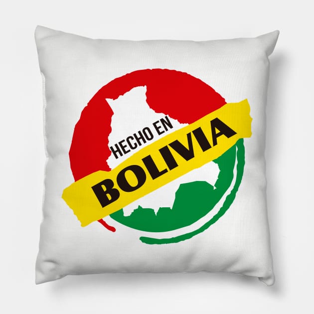 Hecho en Bolivia Pillow by verde