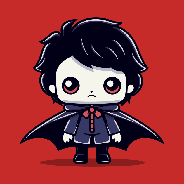 Kid Vampire Halloween Character by Mad Swell Designs