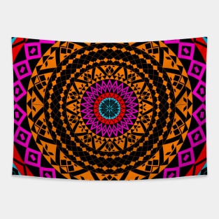 mandala totonac multiverse circle ecopop Tapestry