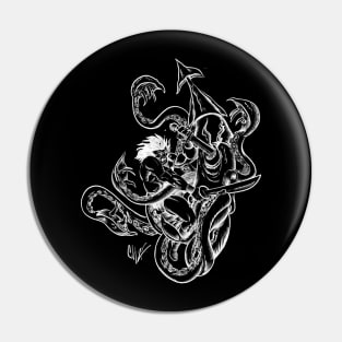 Versus the Kraken (white) Pin