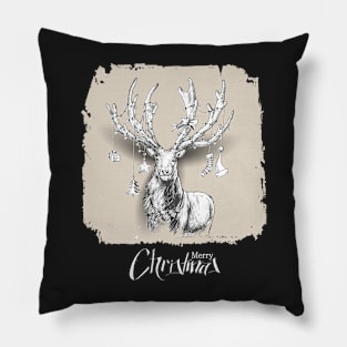 the gazelle christmas Pillow