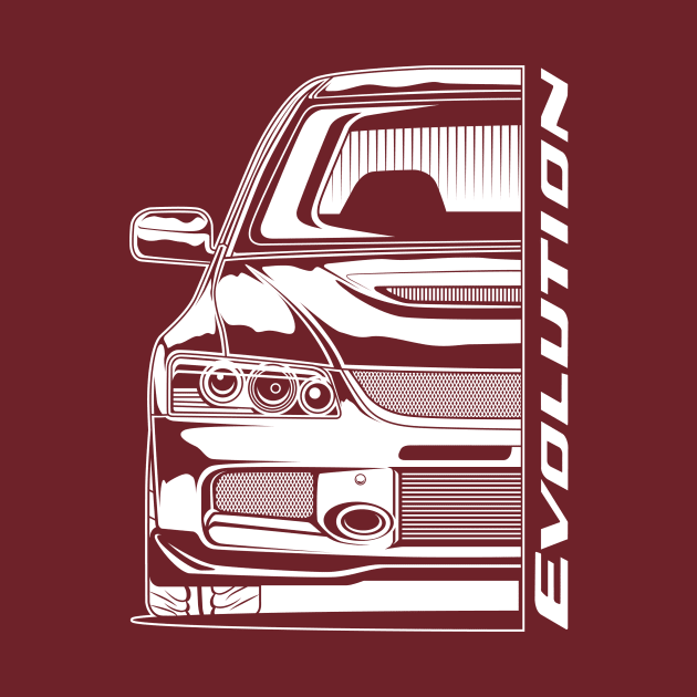 Lancer Evolution 9 (White Print) by cturs