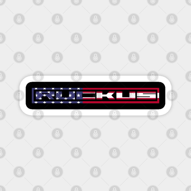 Honda Ruckus (American Flag) Magnet by Explore The Adventure