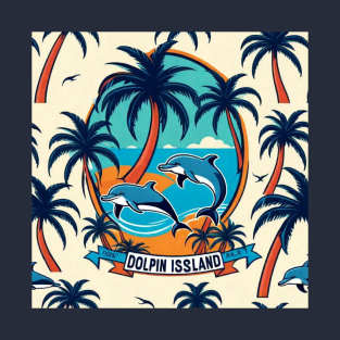 Dolphin Island in the tropical region gift ideas T-Shirt