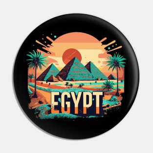 Cairo Egypt Pyramids - Vintage Travel Souvenir Pin