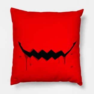 smile killer impostors mouth Pillow