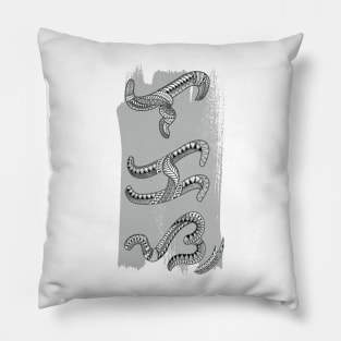 Tribal line Art / Baybayin word Lakas (Strenght) Pillow