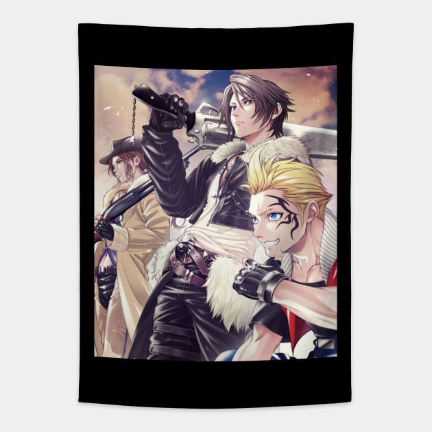 Fantasy Mercenaries Tapestry by SkyfrNight