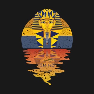 vintage Pharaoh reflected on lights of moon T-Shirt